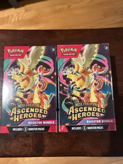 Pokemon Mega Evolution Ascended Heroes Booster Bundle Lot Of 2 IN HAND - Image 1