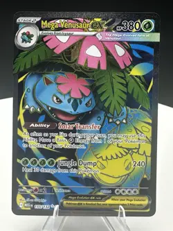 Pokemon Mega Venusaur ex 155/132 Ultra Rare NM Evolution Full Art - Image 3