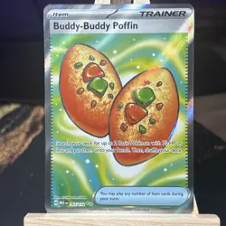 Buddy-Buddy Poffin 167/132 Ultra Rare Mega Evolution Pokemon Near Mint - Image 1