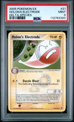2005 POKEMON EX DELTA SPECIES #21 HOLON'S ELECTRODE PSA 9 - Image 1