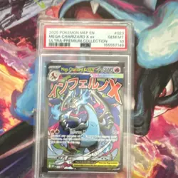Pokemon 2025 Mega Charizard X ex 023 Me: Mega Evolution Promo Holo Promo PSA 10 - Image 1