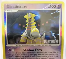 Pokemon TCG Giratina Platinum Reverse Holo Rare 4/146 Legends Awakened English - Image 2
