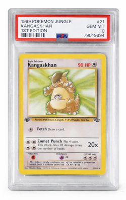PSA 10 1999 Pokemon 1st Edition Jungle Kangaskhan #21 Non Holo - Image 1