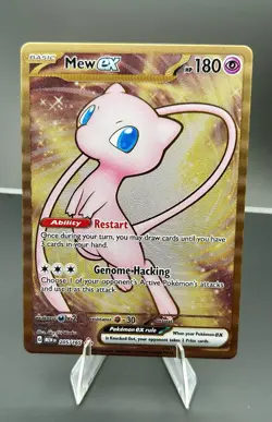 Pokemon Mew ex 205/165 Sv Scarlet & Violet 151 Metal Promo Full Art Holo Premium - Image 1