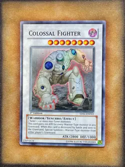 Yugioh Colossal Fighter 5DS1-EN043 Super Rare 1st Ed NM - Image 1