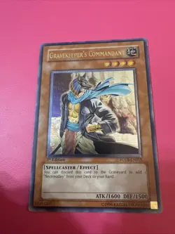 🔥YuGiOh Gravekeeper's Commandant FOTB-EN015 Ultimate Rare 1st Edition NEAR MINT - Image 2