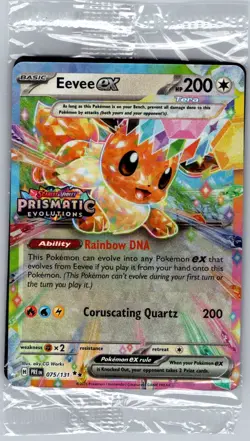 Sealed - Eevee ex - (Prismatic Evolutions Stamp) 075/131 - Pokemon Card - Image 1