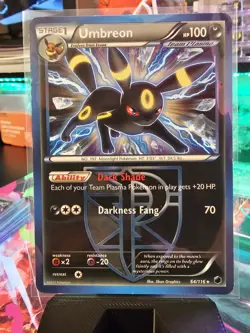 Pokemon Umbreon TCG Team Plasma Freeze Card 64/116 Regular Exclusive - Image 2