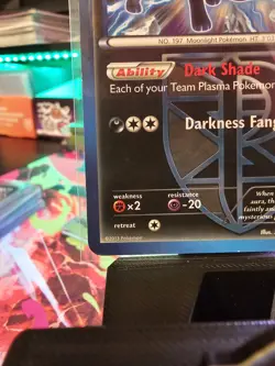 Pokemon Umbreon TCG Team Plasma Freeze Card 64/116 Regular Exclusive - Image 3
