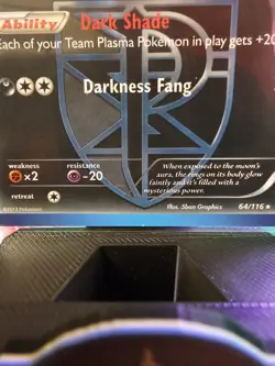 Pokemon Umbreon TCG Team Plasma Freeze Card 64/116 Regular Exclusive - Image 5