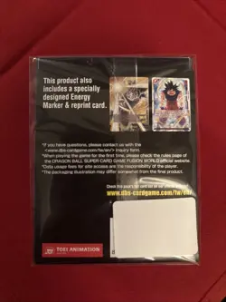 Dragon Ball Super Card Game Fusion World Official Card Case 01 Son Goku Sealed - Image 2