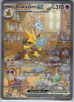 Alakazam ex 201/165 SIR SV: Scarlet & Violet 151 - Pokemon Card - NM - Image 1