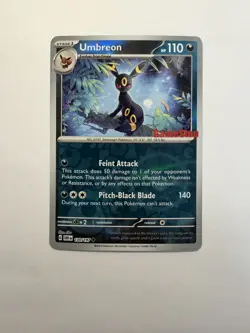 Pokemon TCG Umbreon Obsidian Flames GameStop Exclusive Reverse Holo Card 130/197 - Image 1