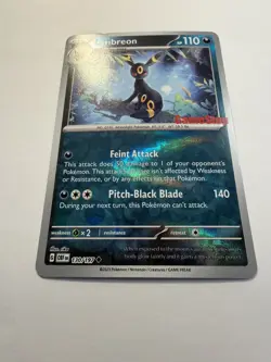 Pokemon TCG Umbreon Obsidian Flames GameStop Exclusive Reverse Holo Card 130/197 - Image 2
