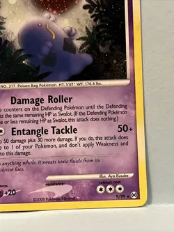 Pokemon Swalot Arceus 9/99 Holo Rare Card 2009 - Image 4
