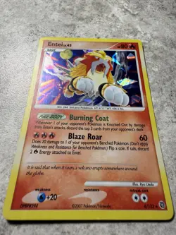 Entei - (Cracked Ice Holo) 004/132 Miscellaneous Cards & Products Holo - Image 2