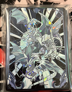 Blue-Eyes White Dragon Foil Prismatic Card Sleeves (50 ct) - YuGiOh TCG/CCG - Image 3