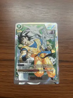 Bandai Dragon Ball Super Card Game Son Goku SB02-038 SR Holo Battle Card - Image 3