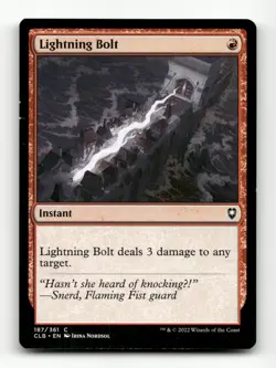 Lightning Bolt Commander Legends: Battle for Baldur's Gate #187 Common - Image 1