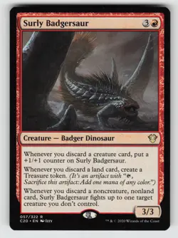 Surly Badgersaur *Non-Foil* C20 57 NM - Image 1