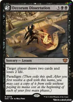 Decorum Dissertation MTG Foil Secrets of Strixhaven Mythic NM Pck Fresh - Image 1