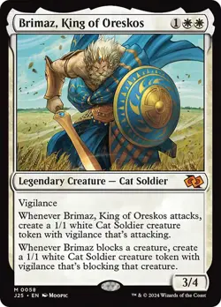 MTG Brimaz, King of Oreskos (Anime) [Foundations Jumpstart] Near Mint Magic - Image 1