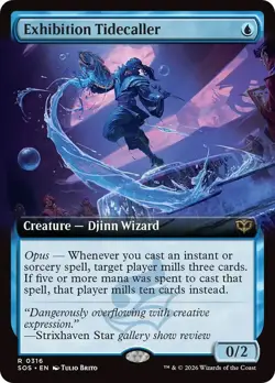 Exhibition Tidecaller Extended Art Secrets of Strixhaven NM MTG - Image 1