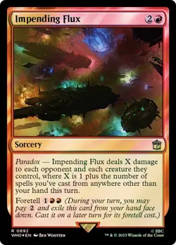 Impending Flux Surge Foil Doctor Who Commander NM MTG - Image 1