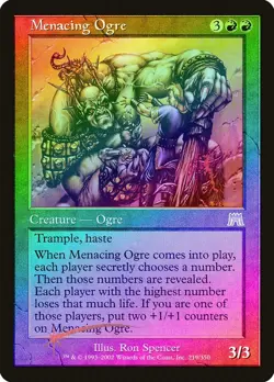 Menacing Ogre FOIL Onslaught MTG - Image 1