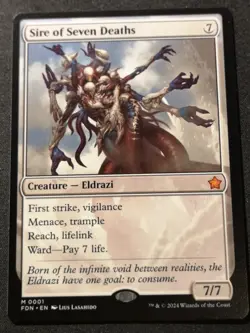 Sire Of Seven Deaths - FDN - MTG - NM - EN - 0001 - Image 1
