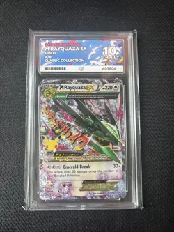 Pokemon Mega M Rayquaza EX Holo Card 76/108 Celebrations ACE 10 PERFECT SUBGRADE - Image 1