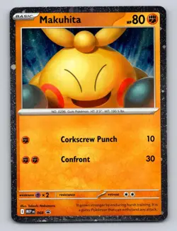 Makuhita 068 Cosmos Holo Promo ME: Mega Evolution Promo Pokemon NM - Image 1