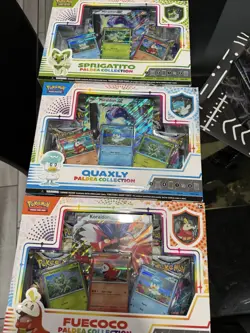 Pokemon TCG Paldea Collection Box Fuecoco, Quaxly, Sprigatito Set Of 3 - SEALED - Image 4