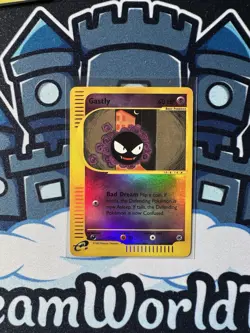 2002 POKEMON EXPEDITION ENGLISH GASTLY REVERSE HOLO #109 VINTAGE ! - Image 1