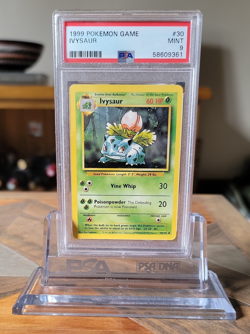 Pokemon Ivysaur 30/102 PSA 9 Base Set 1999-2000 WOC Pokemon TCG MINT - Image 2