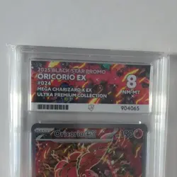 Pokemon TCG Oricorio EX MEP 024 ACE 8 Black star promo Mega charizard UPC - Image 2