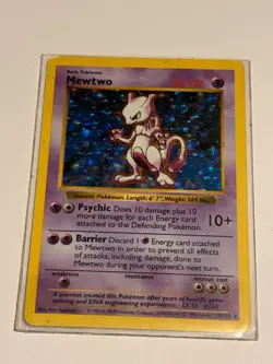 Pokemon Mewtwo Base Set 10/102 Holo Rare Unlimited 1999 Wizards NM-LP - Image 1