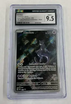 CGC 9.5 Mewtwo Pokemon 151 UPC Black Star Promo 052 -- S2G -- - Image 1