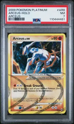 2009 POKEMON PLATINUM ARCEUS #AR8 ARCEUS-HOLO (FIGHTING) PSA 7 - Image 1