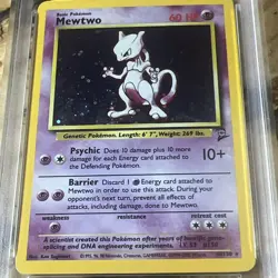 2000 POKEMON GAME BASE II #10 MEWTWO-HOLO PSA 6 10/130 - Image 2