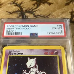 2000 POKEMON GAME BASE II #10 MEWTWO-HOLO PSA 6 10/130 - Image 3