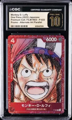 2023 ONE PIECE JPN PREMIUM COLLECTION ONE PIECE FILM RED MONKEY D. LUFFY PSA 10 - Image 1