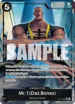 [ALTERNATE ART] Mr. 1 (Daz.Bonez) (OP14-090) Rare - One Piece The Azure Sea's Se - Image 1