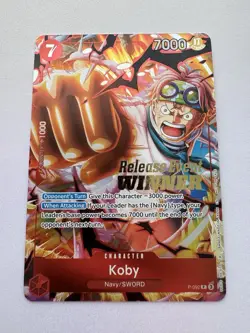 Koby P-092 - OP12 Pre Release Winner - One Piece TCG English !MINT/NM! - Image 1