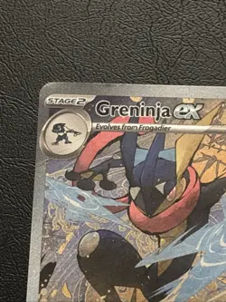 Greninja ex 132 SVP Black Star Promo EX Full Art Pokemon Card HP/DAMAGED - Image 2
