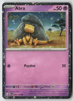 Abra - (Cosmos Holo) 063/165 - Miscellaneous Cards & Products Holo - PTCG - LP - Image 1