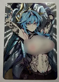 SEXY HEROINE WAIFU Eula GENSHIN IMPACT ACG PREMIUM HOLOFOIL CARD NM - Image 1