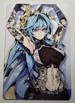 SEXY HEROINE WAIFU Eula GENSHIN IMPACT ACG PREMIUM HOLOFOIL CARD NM - Image 2