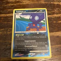 Sableye 48/100 Pokemon Card Stormfront Reverse Holo Uncommon 60 HP Near Mint - Image 1