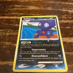 Sableye 48/100 Pokemon Card Stormfront Reverse Holo Uncommon 60 HP Near Mint - Image 3